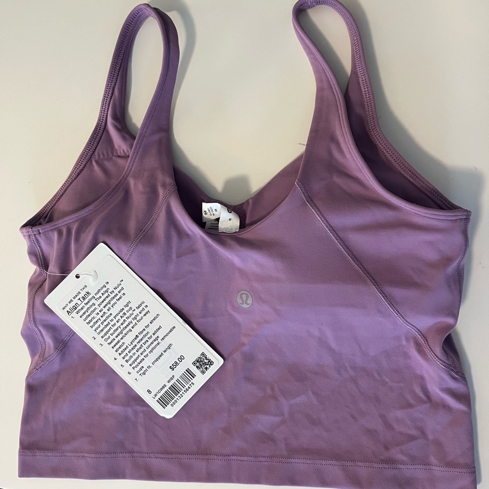 NEW WITH TAGS Lululemon Align Tank Wisteria Purple